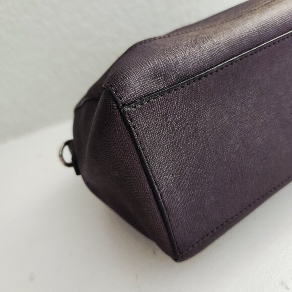 Euc Coach Metallic Gunmetal Crossbody Bag Shoulder Purse - Picture 6 of 10